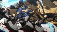 Ri Shin, the General of Qin's army (Image Source: Studio Pierrot and Studio Signpost)